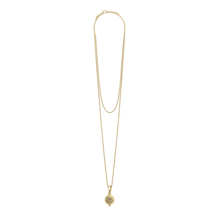 LAGOS Necklaces Caviar Gold 18K Gold Caviar Beaded Pendant Necklace