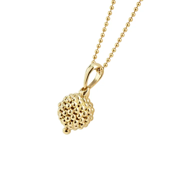 LAGOS Necklaces Caviar Gold 18K Gold Caviar Beaded Pendant Necklace
