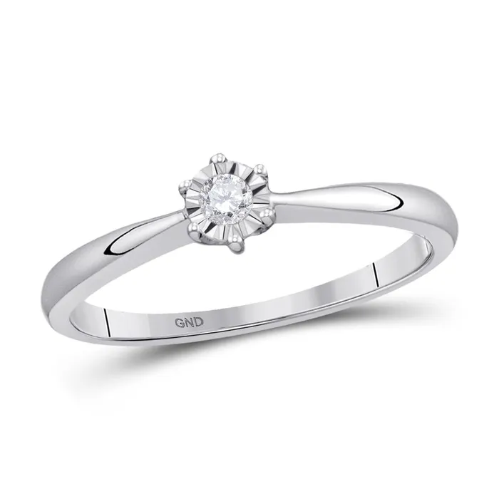 14k White Gold Round Diamond Solitaire Bridal Engagement Ring 112 Cttw gndatlanta Rings