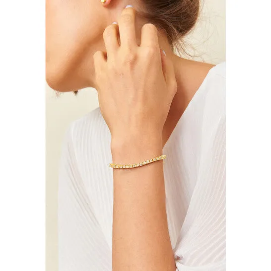 Bracelets JMS always Original 10K Yellow Gold Plated 925 Sterling Silver 10 Cttw MiracleSet Diamond Round Faceted Bezel Tennis Bracelet IJ Color I3 Clarity 10 Bracelets JMS always Original 10K Yellow Gold Plated 925 Sterling Silver 10 Cttw MiracleSet Diamond Round Faceted Bezel Tennis Bracelet IJ Color I3 Clarity 10