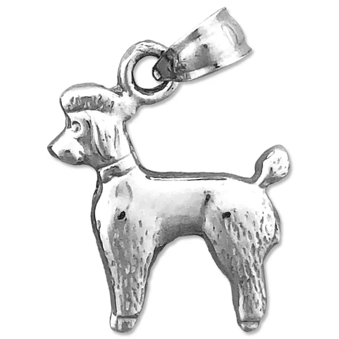 Charm Necklaces Goldia 14K Gold Small Poodle Charm