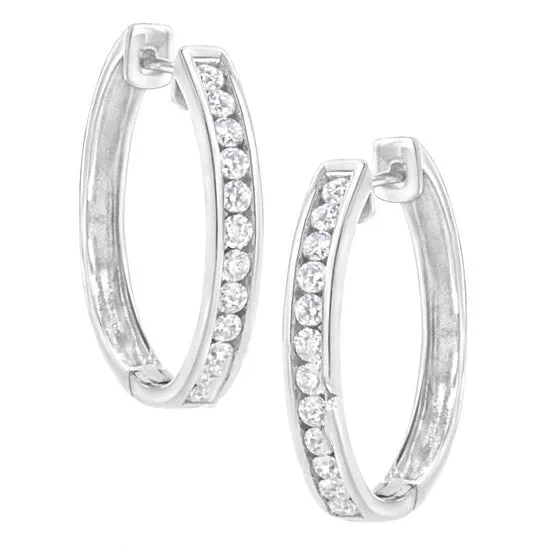 Earrings Original Haus of Brilliance 925 Sterling Silver 78 cttw LabGrown Diamond Hoop Earring FG Color VS2SI1 Clarity JMS always Earrings Original Haus of Brilliance 925 Sterling Silver 78 cttw LabGrown Diamond Hoop Earring FG Color VS2SI1 Clarity JMS always