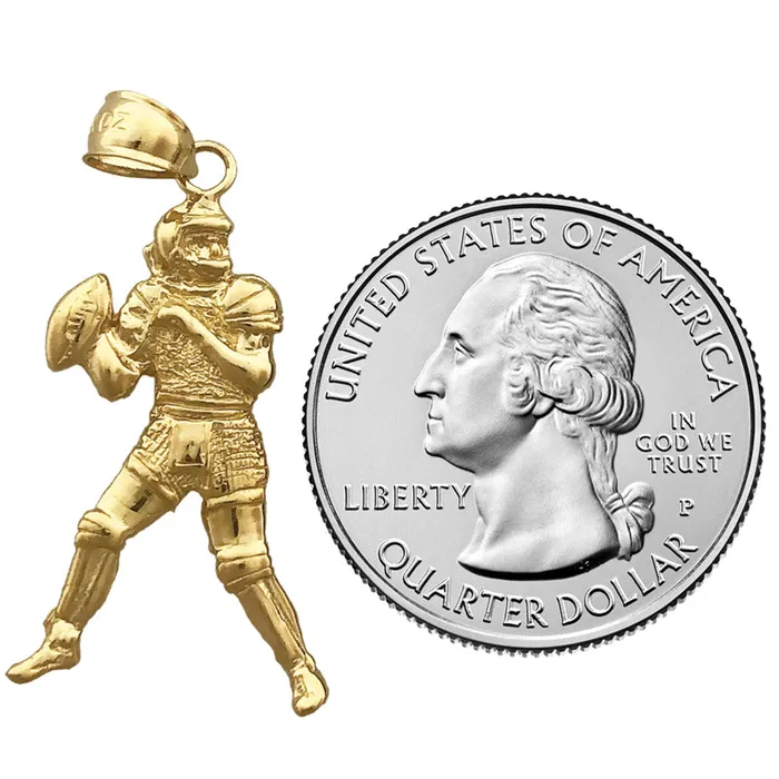 Goldia PreStyled Sets 14K Gold Quarterback Pendant