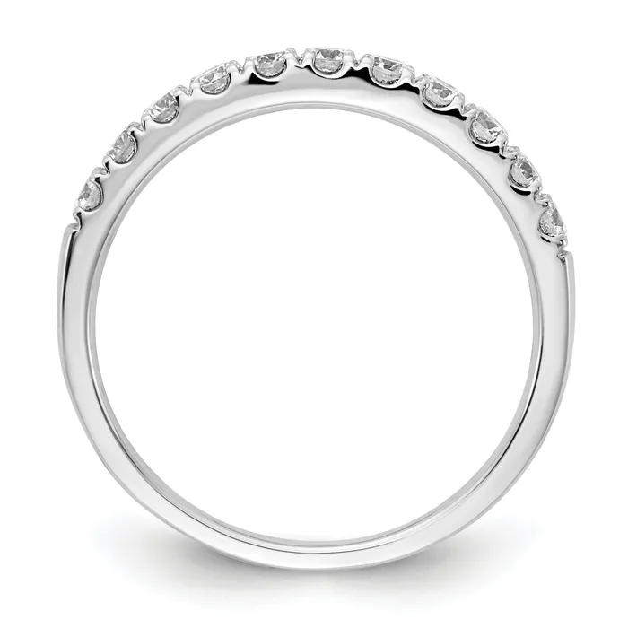 Goldia Rings 14k White Gold 12 Ct Lab Grown Diamond VSSI G Wedding Band Ring