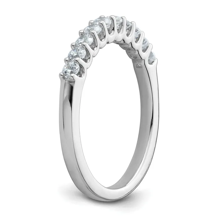 Goldia Rings 14k White Gold 12 Ct Lab Grown Diamond VSSI G Wedding Band Ring