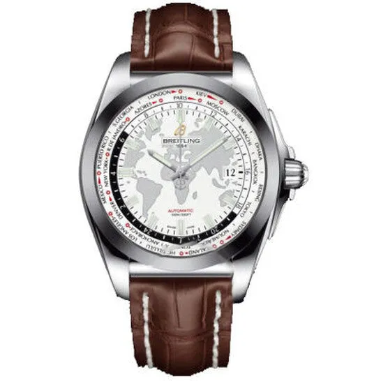 JMS always Watches Original Breitling Galactic Unitime Antarctica White Dial Brown Leather Mens Watch WB3510U0A777BRCT JMS always Watches Original Breitling Galactic Unitime Antarctica White Dial Brown Leather Mens Watch WB3510U0A777BRCT