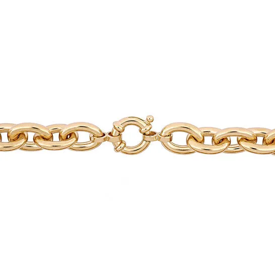 Necklaces JMS always Original AMOUR 18 Inch Oval Link Necklace In Yellow Plated Sterling Silver Necklaces JMS always Original AMOUR 18 Inch Oval Link Necklace In Yellow Plated Sterling Silver