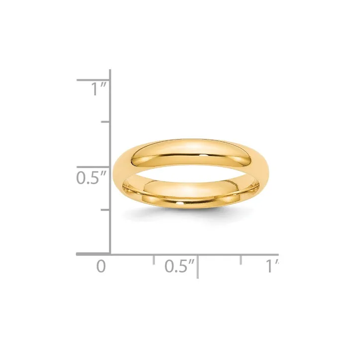 Rings Goldia Solid 18K Yellow Gold 4mm Comfort Fit MensWomens Wedding Band Ring Size 55