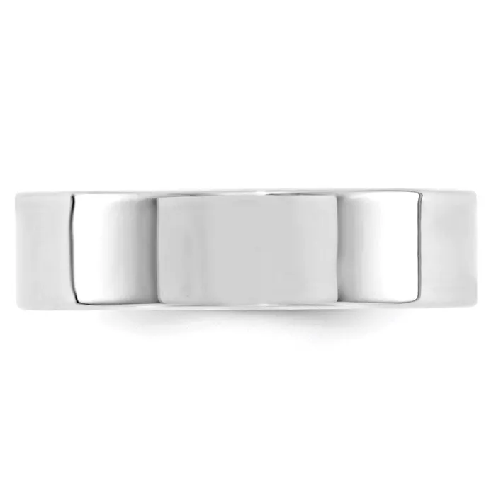 Solid 10K White Gold 6mm Standard Flat Comfort Fit MensWomens Wedding Band Ring Size 55 Goldia Rings Solid 10K White Gold 6mm Standard Flat Comfort Fit MensWomens Wedding Band Ring Size 55 Goldia Rings