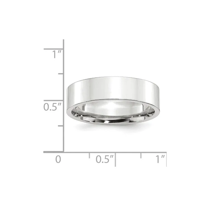 Solid 10K White Gold 6mm Standard Flat Comfort Fit MensWomens Wedding Band Ring Size 55 Goldia Rings Solid 10K White Gold 6mm Standard Flat Comfort Fit MensWomens Wedding Band Ring Size 55 Goldia Rings