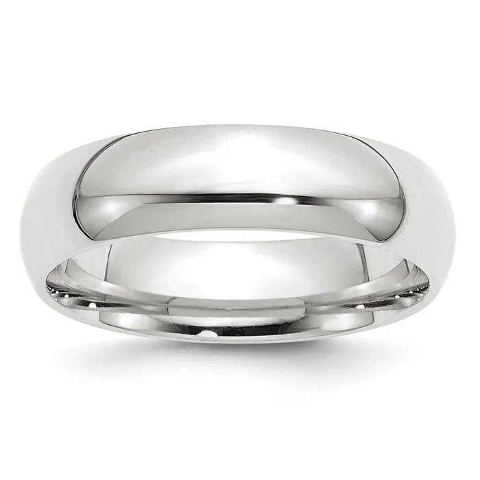 Solid 10K Yellow Gold White Gold 6mm Comfort Fit MensWomens Wedding Band Ring Size 10 Goldia Rings
