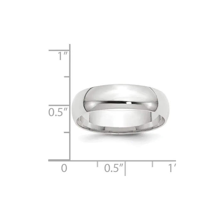 Solid 18K White Gold 6mm Light Weight Comfort Fit MensWomens Wedding Band Ring Size 135 Goldia Rings Solid 18K White Gold 6mm Light Weight Comfort Fit MensWomens Wedding Band Ring Size 135 Goldia Rings