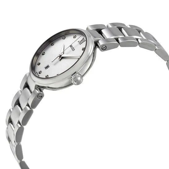 Watches JMS always Original Mido Baroncelli Silver Diamond Dial Ladies Watch M0222101103600