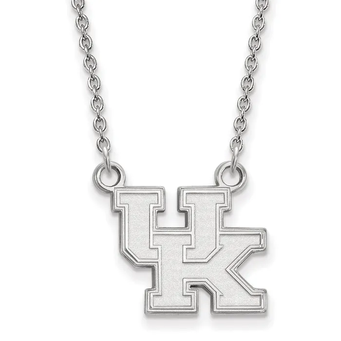 10K White Gold University of Kentucky Small Pendant with Necklace TreasureFineJewelers Necklaces