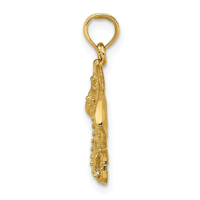 Charm Necklaces TreasureFineJewelers 14K Stingray Charm