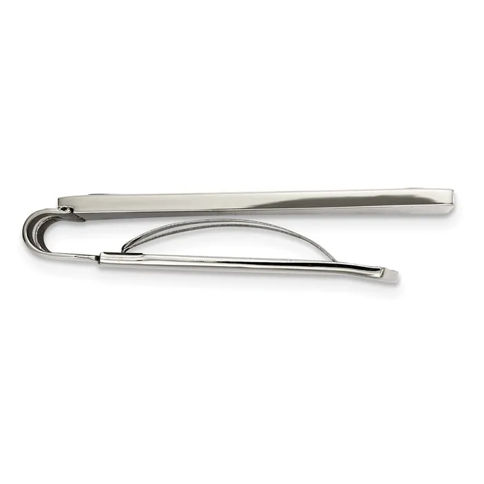 Chisel Stainless Steel Polished with Blue Carbon Fiber Inlay Money Clip TreasureFineJewelers Bracelets