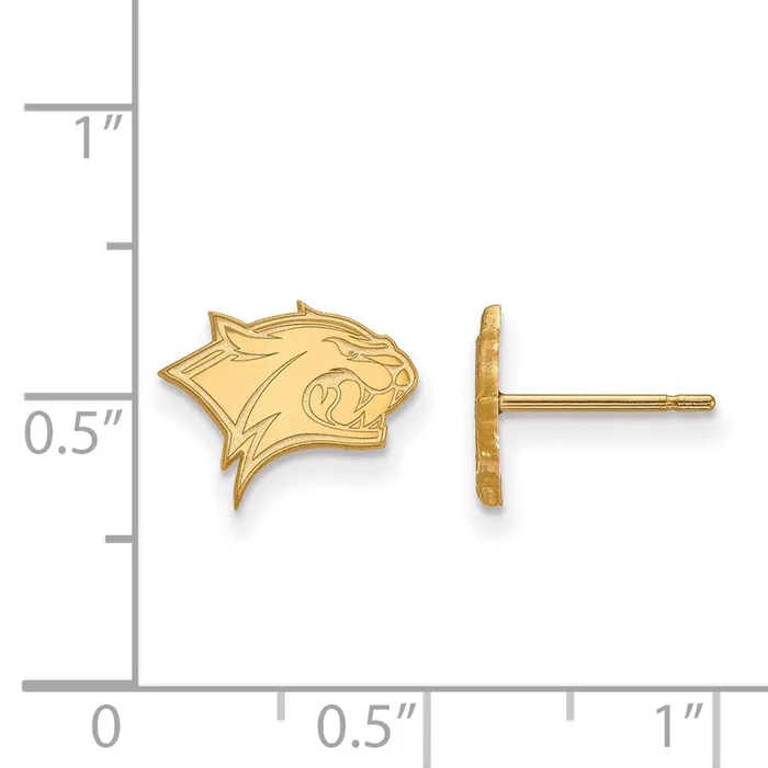 Earrings TreasureFineJewelers 10K Yellow Gold University of New Hampshire XS Post Earrings