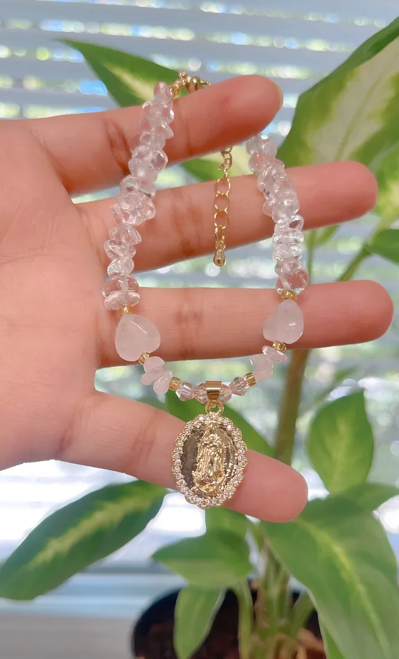 Rose Quartz Mary Bracelet MP Jewelry Bracelets