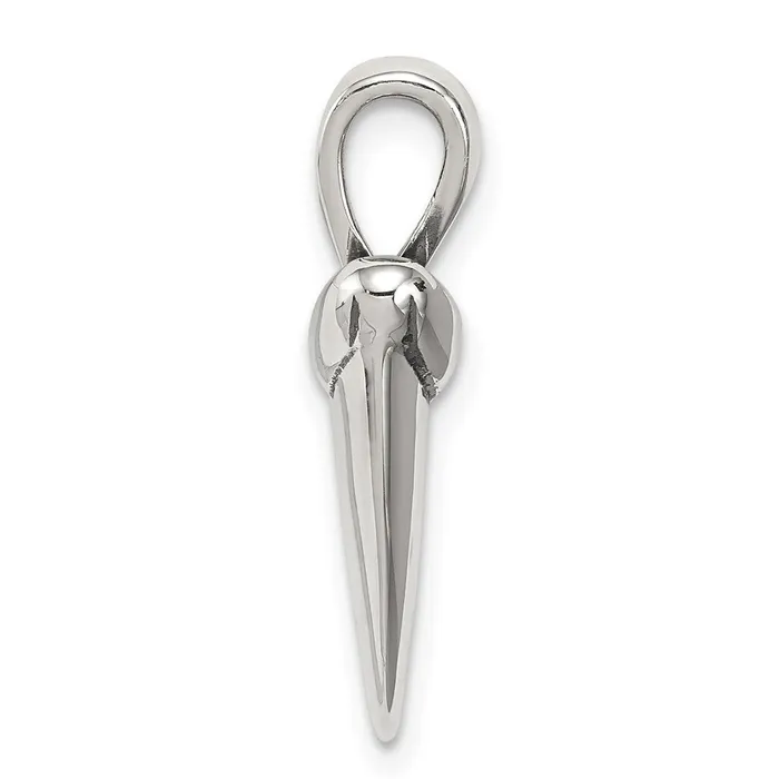 Sterling Silver Polished Shark tooth Pendant TreasureFineJewelers Necklaces