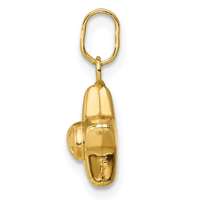 TreasureFineJewelers 14k Yellow Gold Ladybug on a Star Charm Charm Necklaces