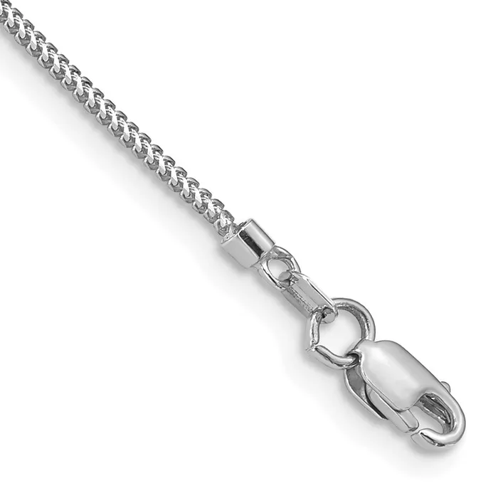 TreasureFineJewelers Bracelets 14k White Gold 9mm Franco with Lobster Clasp Bracelet TreasureFineJewelers Bracelets 14k White Gold 9mm Franco with Lobster Clasp Bracelet